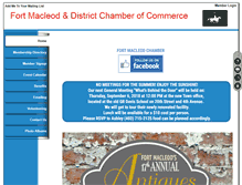 Tablet Screenshot of fort-macleod-chamber.com